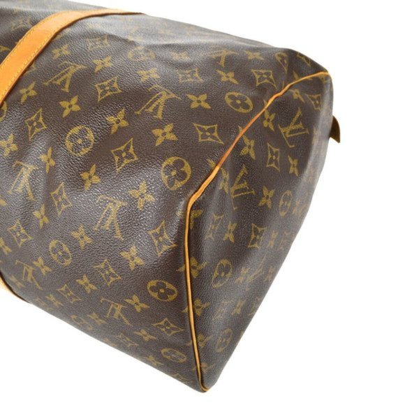 LOUIS VUITTON TRAVEL HAND BAG MONOGRAM KEEPALL 50 - Picture 4 of 16